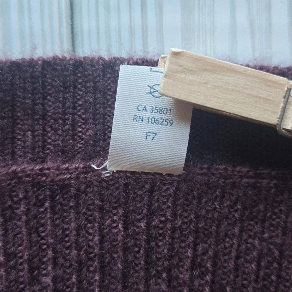 Lululemon Women‎ Merlot Merino Wool Feeling Balanced Sweater  Size 10 Athleisure